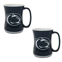 Lot de deux tasses à café sculptées Penn State Nittany Lions de 16 oz