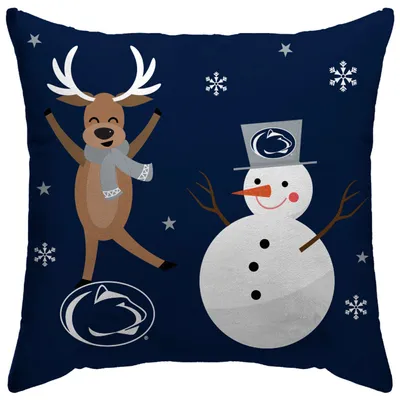 Penn State Nittany Lions 18'' x 18'' Holiday Reindeer Décor Pillow