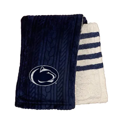 Penn State Nittany Lions 60'' x 70'' Cable Knit Sherpa Blanket