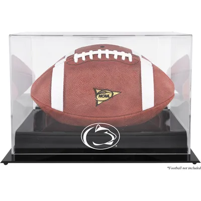 Penn State Nittany Lions Black Base Team Logo Football Display Case with Mirror Back