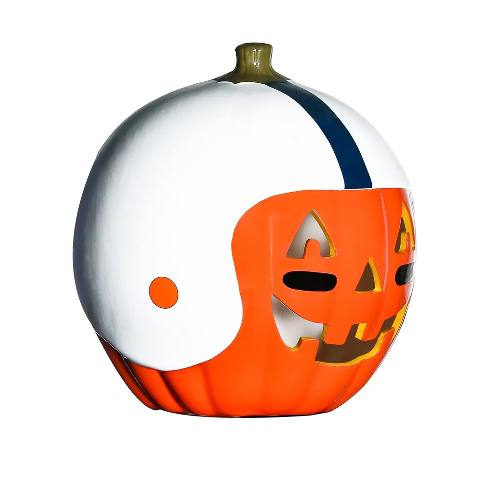 Detroit Lions Ceramic Pumpkin Helmet