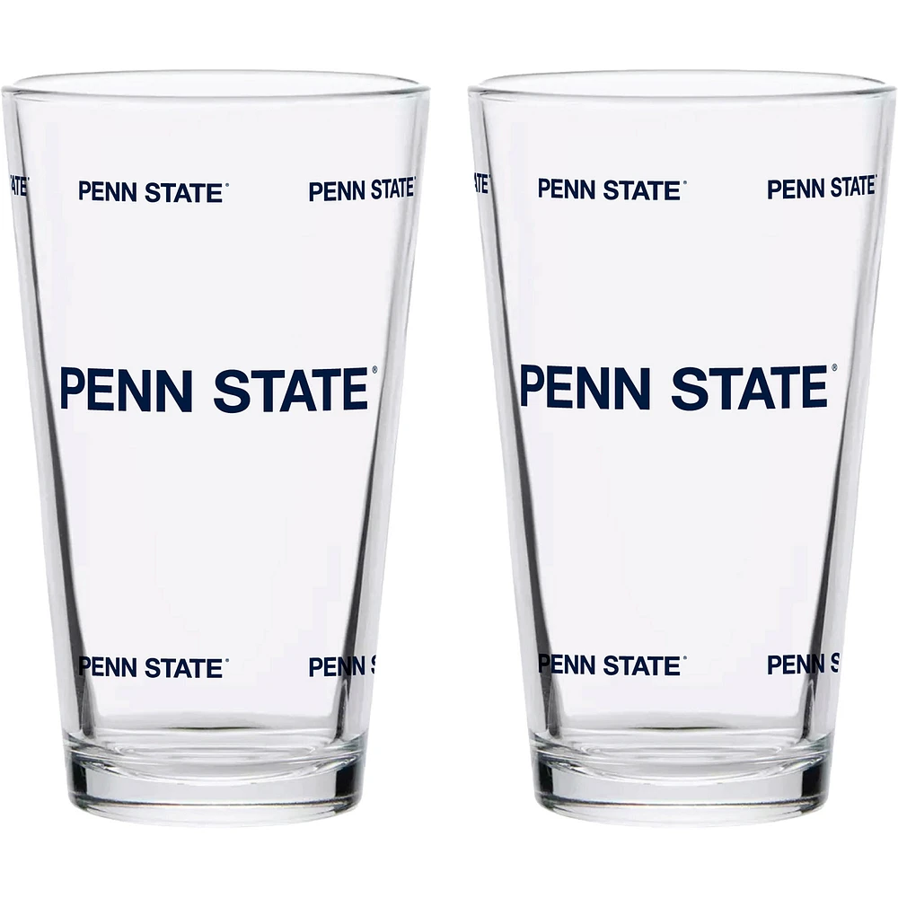 Penn State Nittany Lions Two-Pack Knockout 16oz. Pint Glass Set