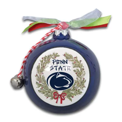 Penn State Nittany Lions Wreath Kickoff Painted Ornament