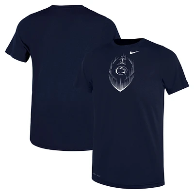 T-shirt de football Nike Penn State Nittany Lions Legend pour enfants d'âge préscolaire, bleu marine