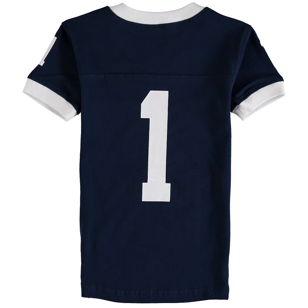 Preschool Wes & Willy Navy Penn State Nittany Lions Football Pajama Set