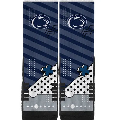 Penn State Nittany Lions Strideline Geo Block Crew Socks