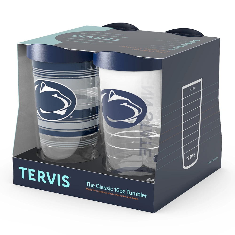 Tervis Penn State Nittany Lions paquet de quatre 16oz. Ensemble de gobelets classiques