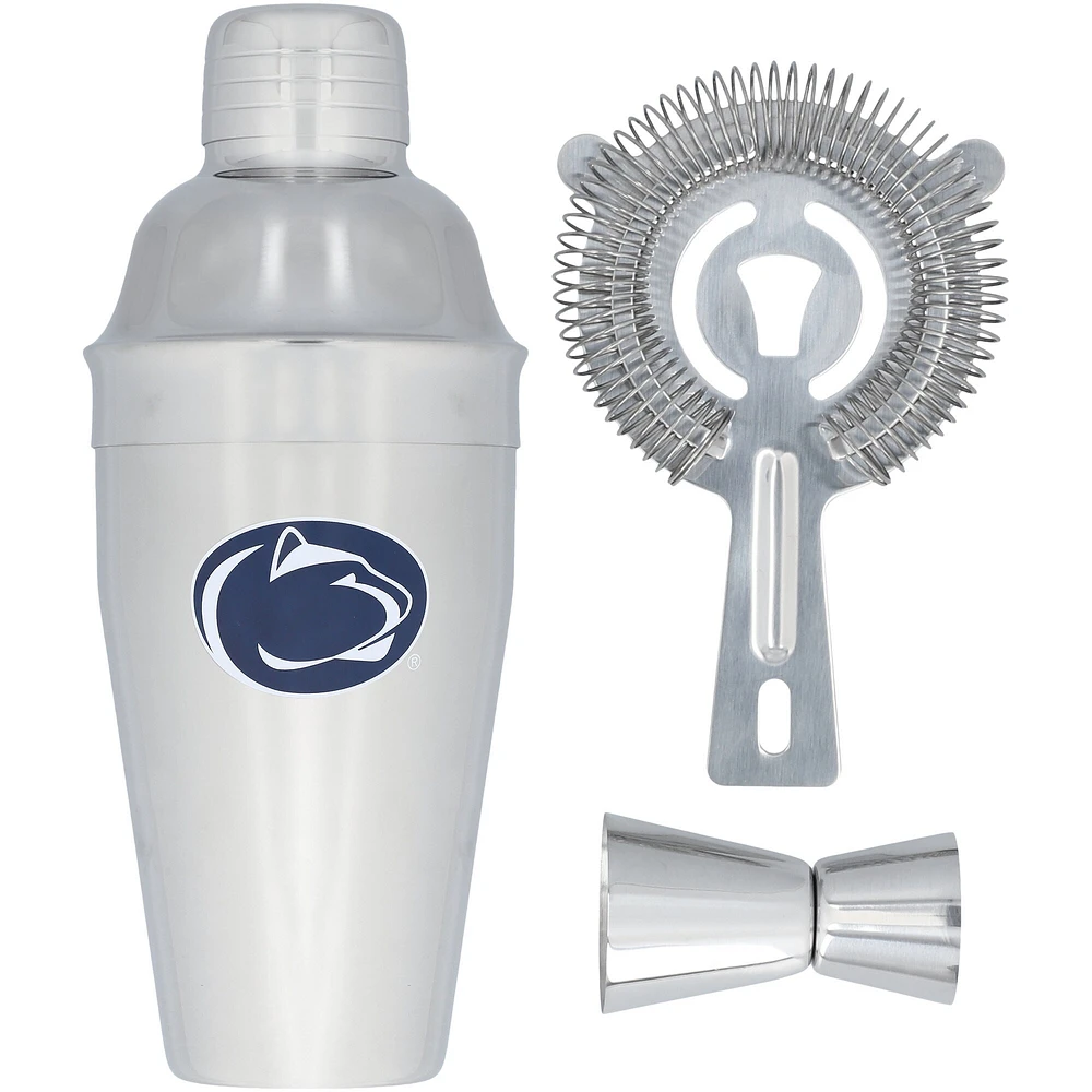 The Memory Company Penn State Nittany Lions Ensemble shaker, passoire et doseur en acier inoxydable