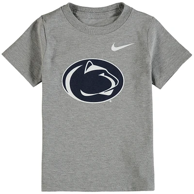 Toddler Nike Heathered Gray Penn State Nittany Lions Logo T-Shirt