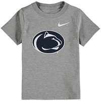 Toddler Nike Heathered Gray Penn State Nittany Lions Logo T-Shirt