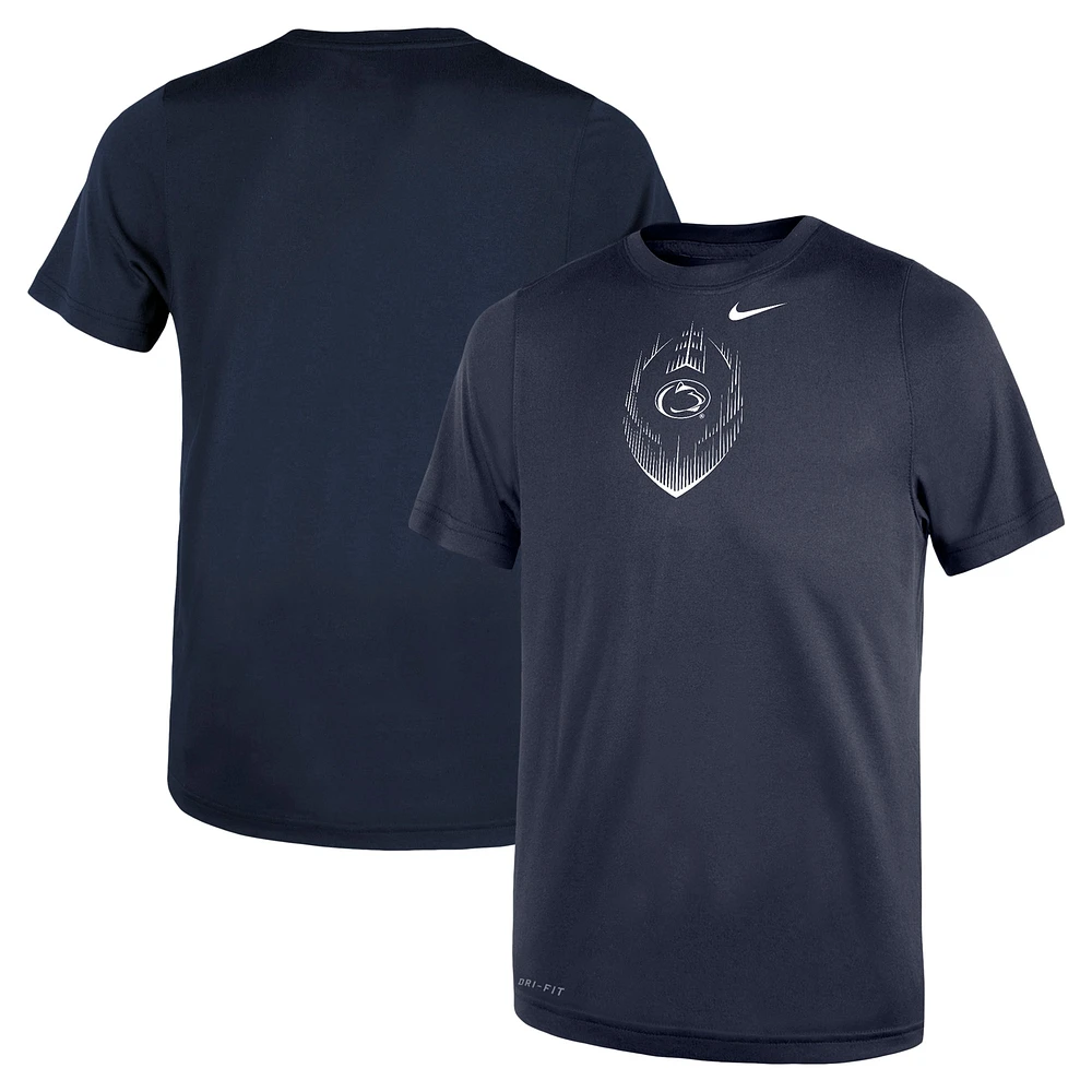 T-shirt de performance football Nike bleu marine Penn State Nittany Lions Legend pour tout-petit