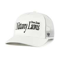 Unisex '47  Cream Penn State Nittany Lions Foundation Script Adjustable Trucker Hat