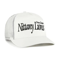 Unisex '47  Cream Penn State Nittany Lions Foundation Script Adjustable Trucker Hat