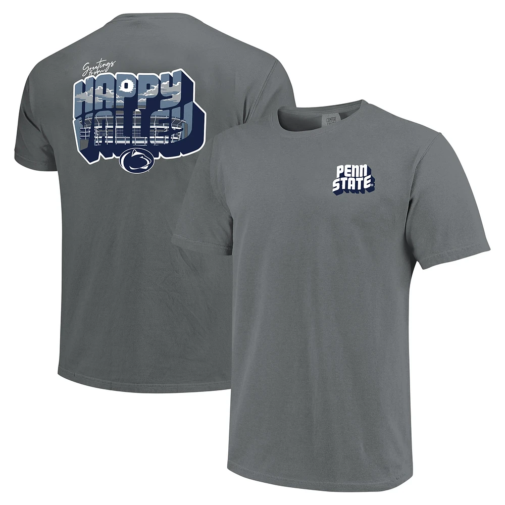 T-shirt unisexe Charcoal Penn State Nittany Lions Hyper Local Bienvenue sur carte postale