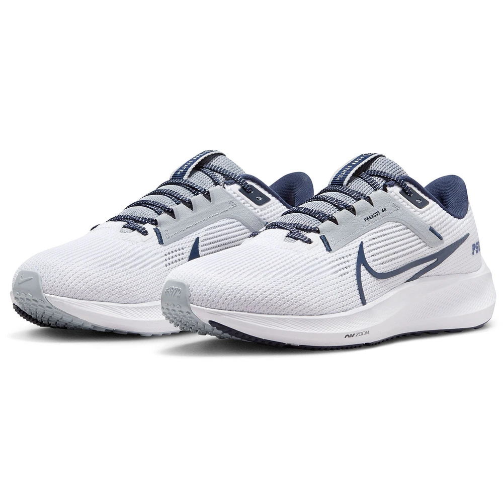 Unisex Nike  White Penn State Nittany Lions Zoom Pegasus 40 Running Shoe