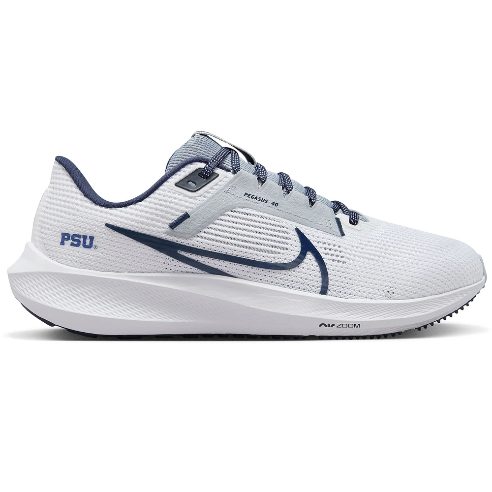 Unisex Nike  White Penn State Nittany Lions Zoom Pegasus 40 Running Shoe