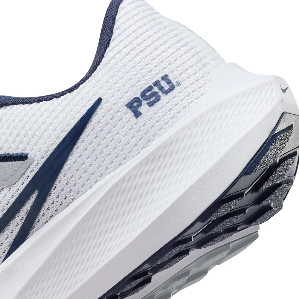 Chaussure de running Nike Penn State Nittany Lions Zoom Pegasus 40 Unisexe Blanc