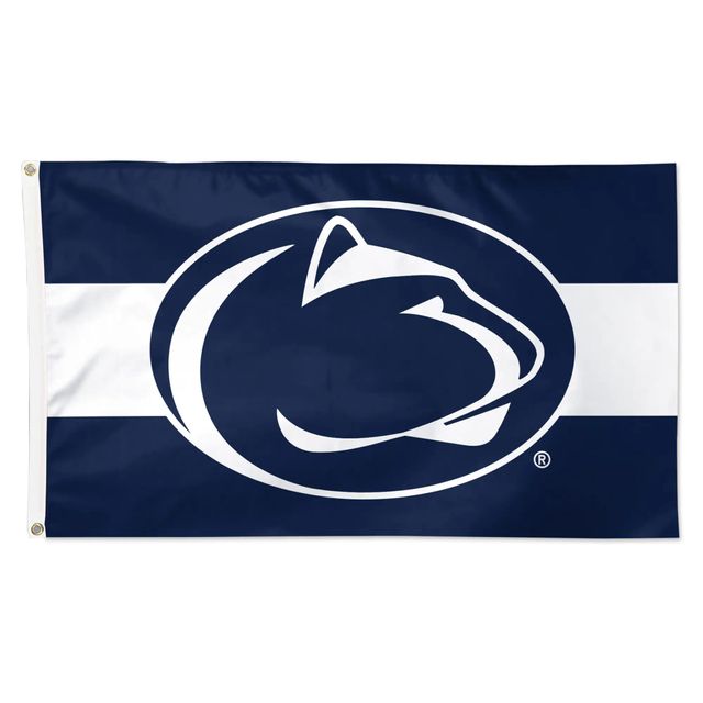 WinCraft Penn State Nittany Lions Drapeau simple face de luxe à rayures horizontales 3 pi x 5 pi