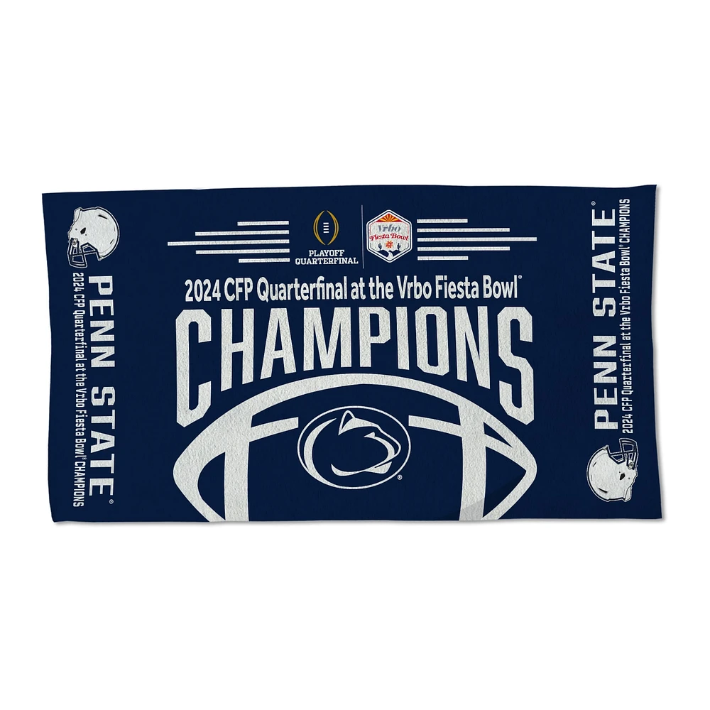 Serviette de toilette WinCraft Penn State Nittany Lions College Football Playoff 2024 Fiesta Bowl Champions Vestiaire 22'' x 42''