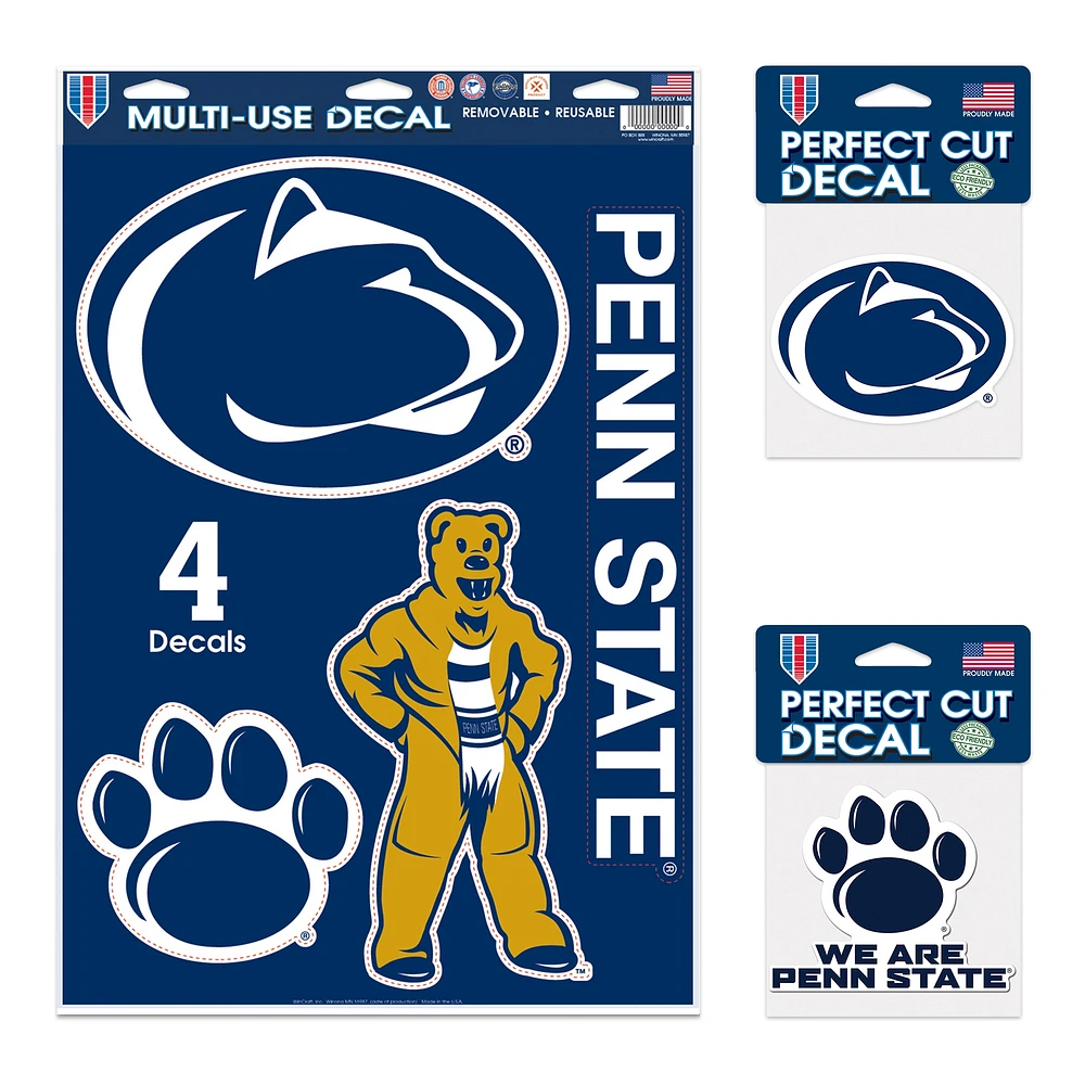 Pack de décalcomanies WinCraft Penn State Nittany Lions