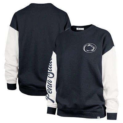 Women's '47  Navy Penn State Nittany Lions Double Header Rise Andie Pullover Sweatshirt