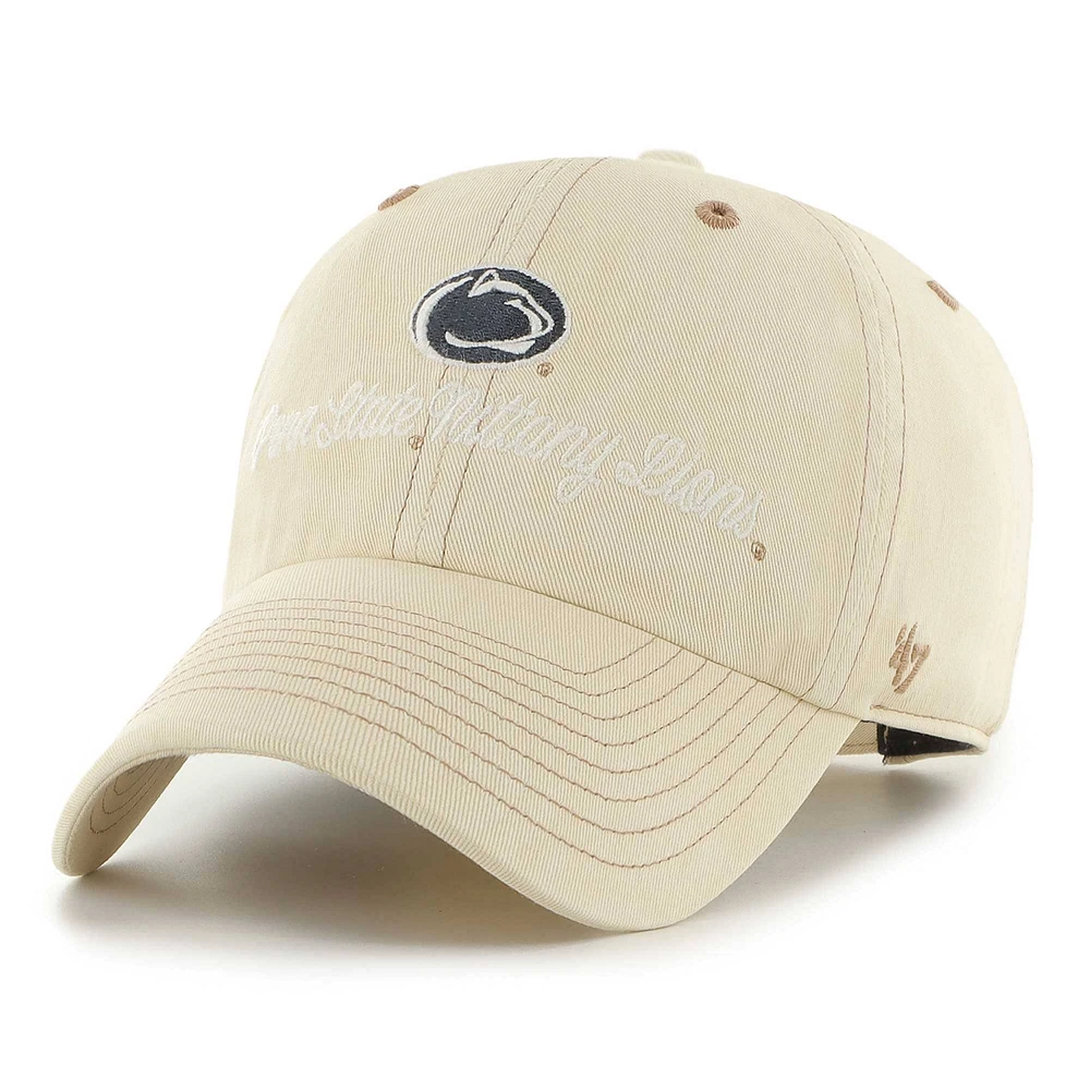 Casquette réglable '47 Tan Penn State Nittany Lions Haze Clean Up pour femme