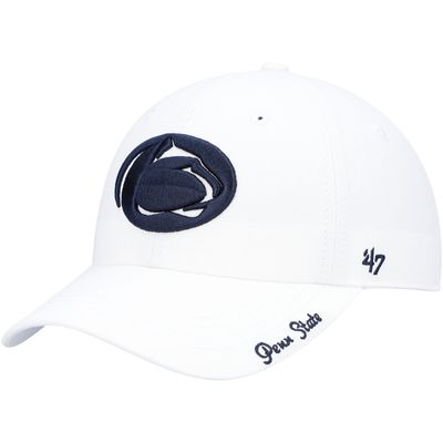 Women's '47 White Penn State Nittany Lions Miata Clean Up Logo Adjustable Hat