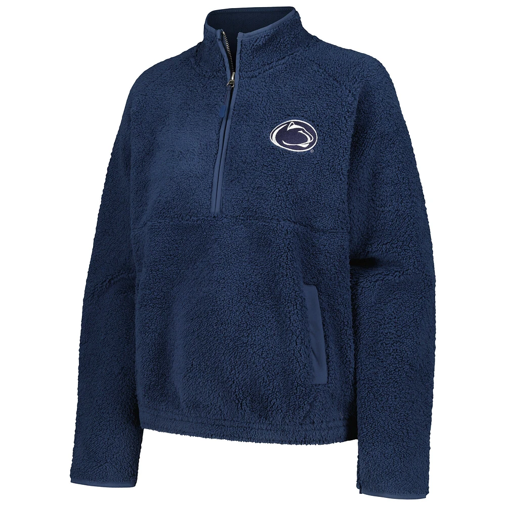 Sweat-shirt bleu à demi-zip Penn State Nittany Lions Everest pour femme