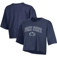 T-shirt court pour femme Champion bleu marine Penn State Nittany Lions