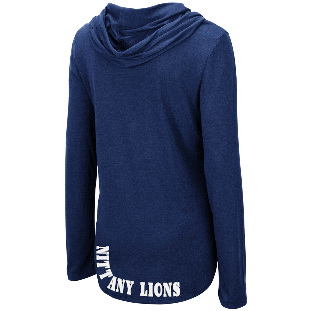 Colosseum Navy Penn State Nittany Lions My Lover T-shirt à capuche léger manches longues pour femme