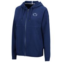 Women's Colosseum Navy Penn State Nittany Lions Two-Hit Full-Zip Hoodie