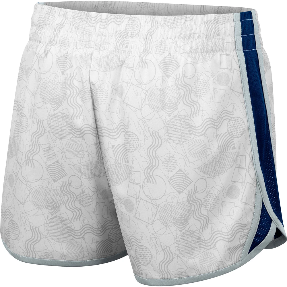 Short Colosseum blanc Penn State Nittany Lions The Plastics Geo Print pour femme