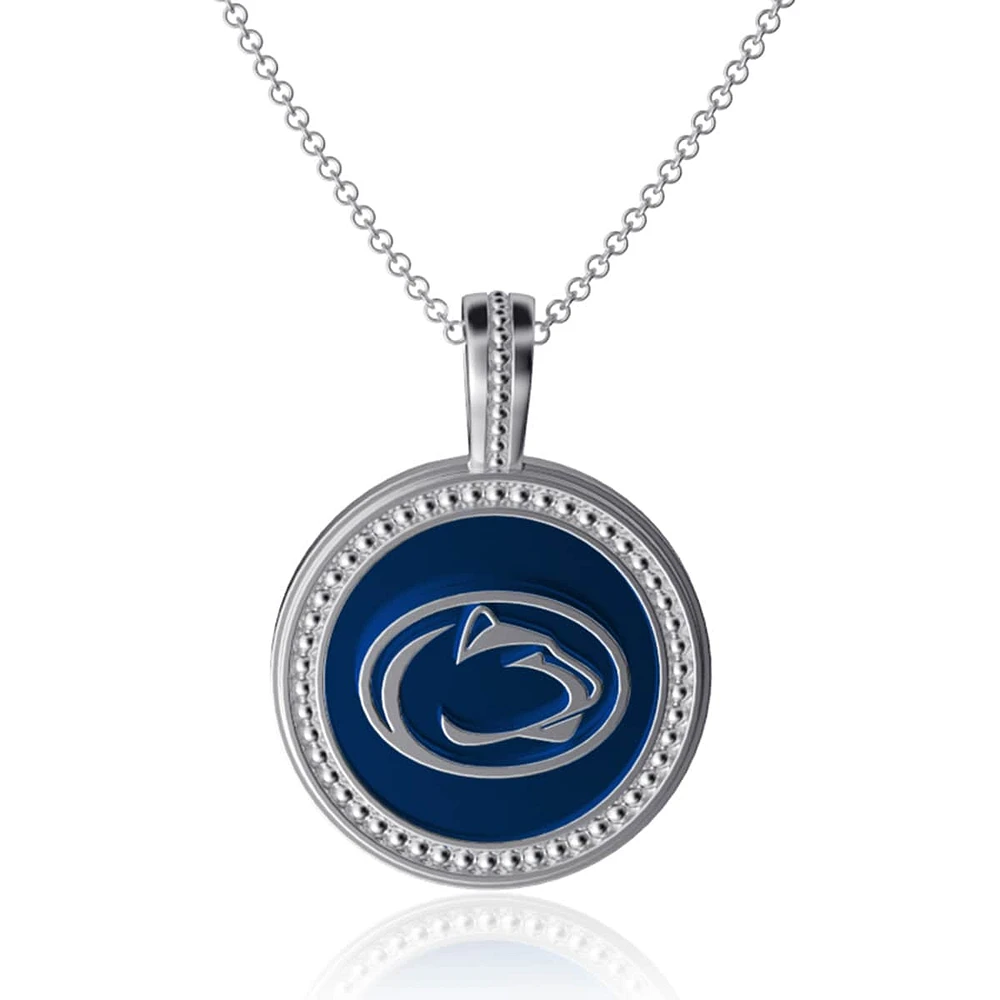 Women's Dayna Designs Penn State Nittany Lions Enamel Silver Coin Necklace