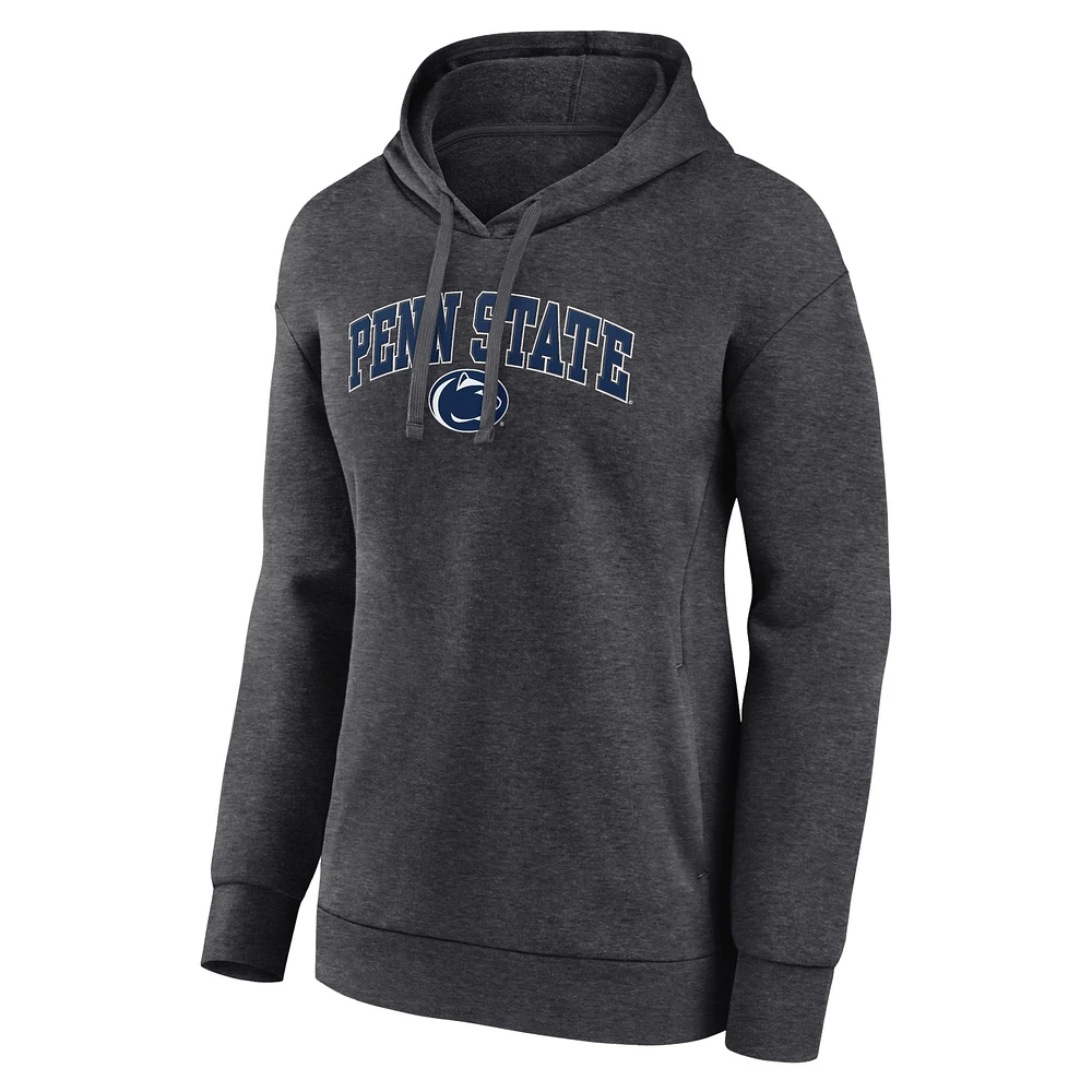 Women's Fanatics Heather Charcoal Penn State Nittany Lions Campus Pullover Hoodie