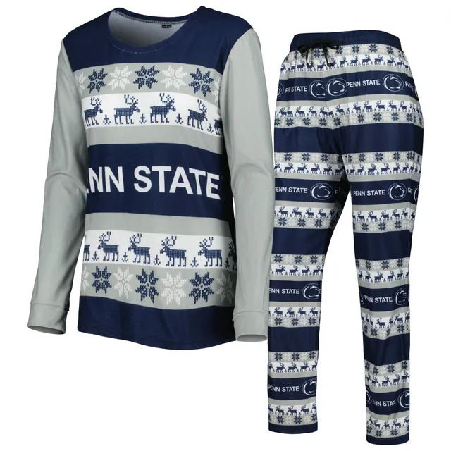 Youth New York Yankees Navy Holiday Long Sleeve T-Shirt & Pants Pajama Set