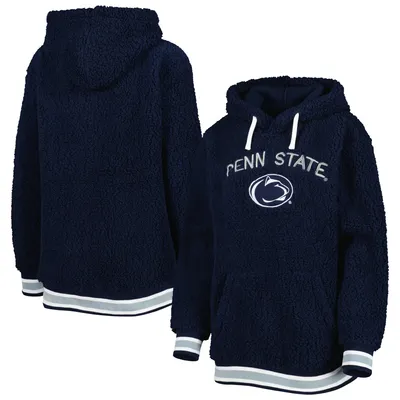 Penn State Nittany Lions G-III 4Her by Carl Banks Women's Game Over Sherpa Pullover Hoodie - Navy
