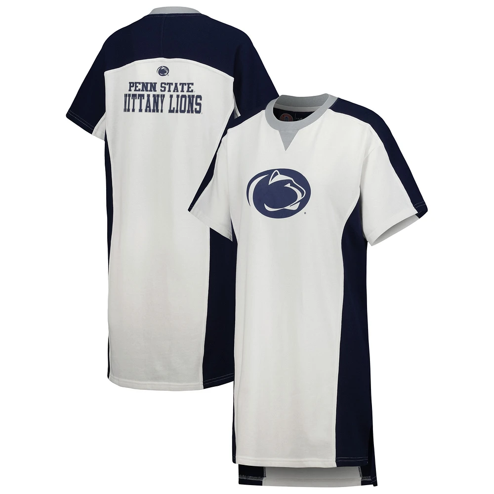 Robe t-shirt pour femme G-III 4Her by Carl Banks Blanc Penn State Nittany Lions Home Run