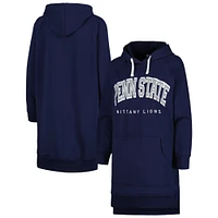 Women's Gameday Couture Navy Penn State Nittany Lions Take a Knee Raglan Hooded Sweatshirt Dress