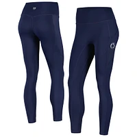 KadyLuxe Navy Penn State Nittany Lions 7/8 Mixed Media Pocket iLeggings pour femme