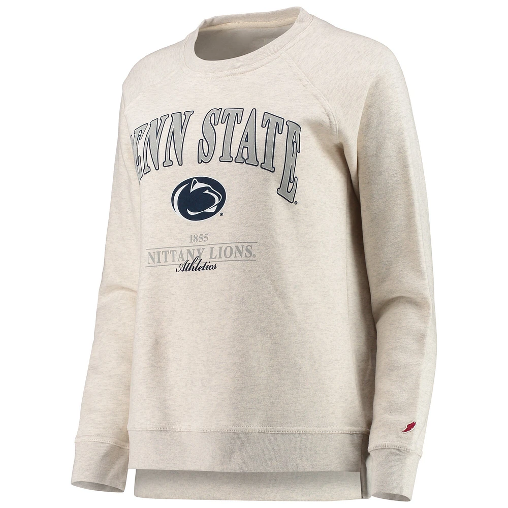 Women's League Collegiate Wear Oatmeal Penn State Nittany Lions Academy Sweat-shirt à capuche