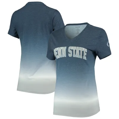 Penn State Nittany Lions Women's Ombre V-Neck T-Shirt - Navy