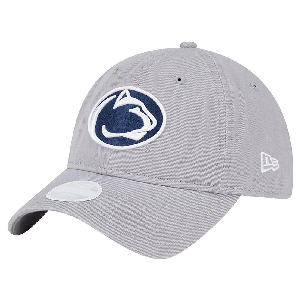 Women's New Era Gray Penn State Nittany Lions Logo 9TWENTY Adjustable Hat