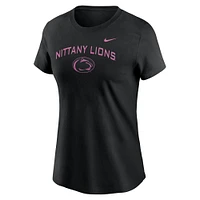 Women's Nike  Black Penn State Nittany Lions Throwback T-Shirt