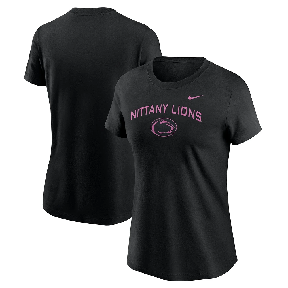 Women's Nike  Black Penn State Nittany Lions Throwback T-Shirt