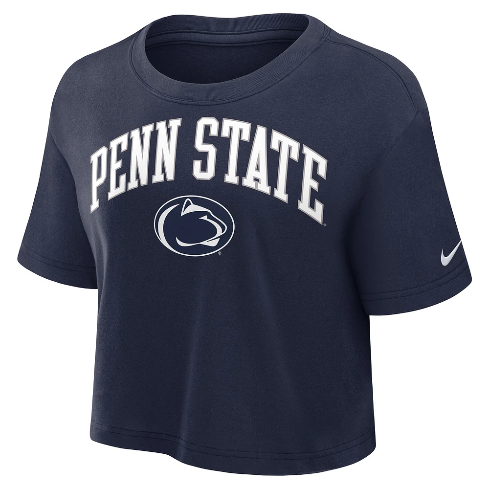 T-shirt court Nike bleu marine Penn State Nittany Lions Athletic Prep Arch Performance pour femme