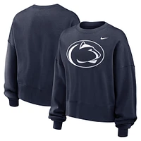 Women's Nike Navy Penn State Nittany Lions Oversized Essential Pullover Sweatshirt