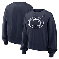 Women's Nike Navy Penn State Nittany Lions Oversized Essential Pullover Sweatshirt
