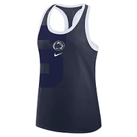 Débardeur Nike bleu marine Penn State Nittany Lions Primetime Racerback Tri-Blend pour femme