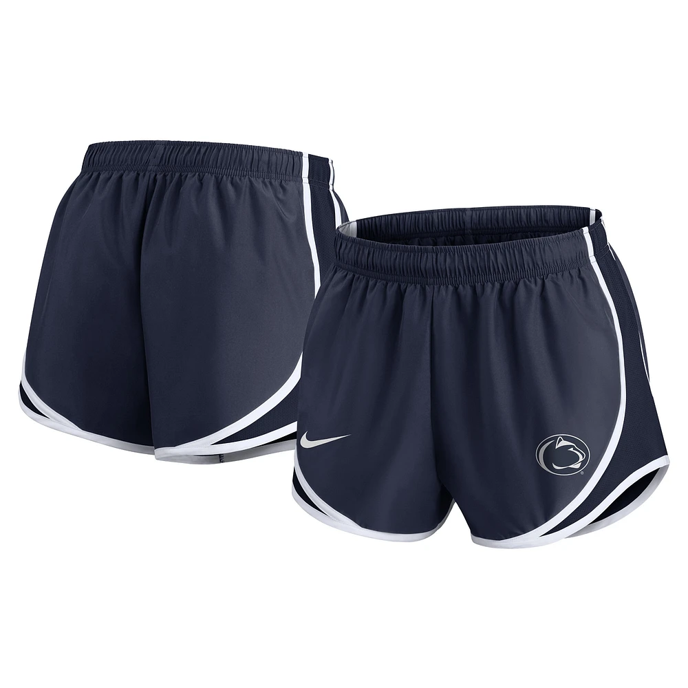 Women's Nike Navy Penn State Nittany Lions Primetime Tempo Performance Shorts