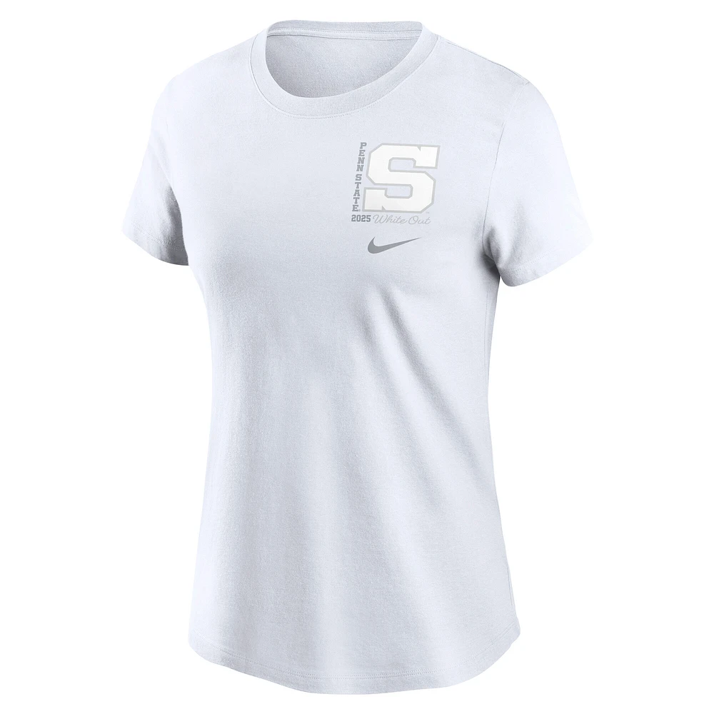 Women's Nike White Penn State Nittany Lions 2025 Out T-Shirt